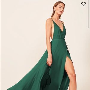 NWT Reformation Callalily Gown in Lipstick Red